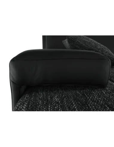 Colţar TRAMP, dormitor, 257x180x83 cm, textil si piele ecologică | MobilaOK