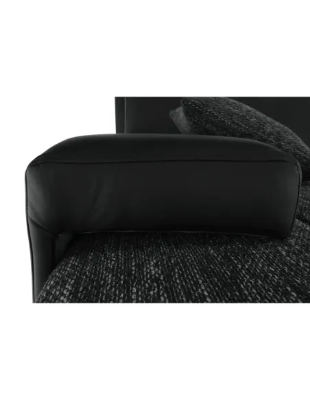 Colţar TRAMP, dormitor, 257x180x83 cm, textil si piele ecologică | MobilaOK