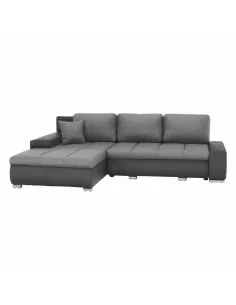 Colţar TRAMP extensibil (S/D), 257x180x83 cm, textil/piele ecologică, living | MobilaOK