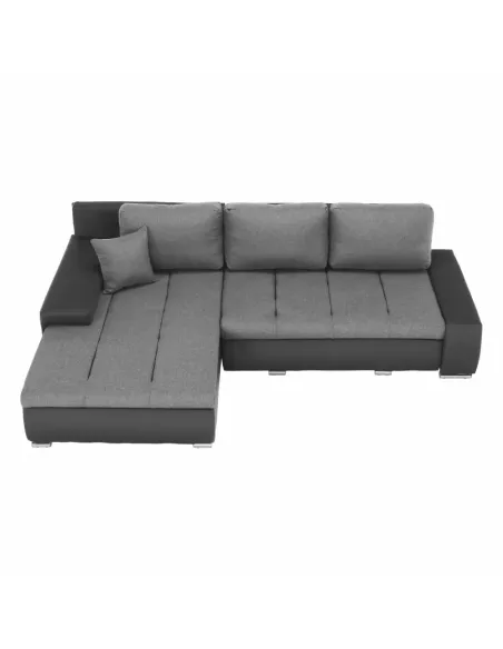 Colţar TRAMP extensibil (S/D), 257x180x83 cm, textil/piele ecologică, living | MobilaOK