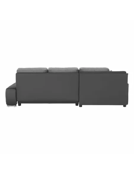 Colţar TRAMP extensibil (S/D), 257x180x83 cm, textil/piele ecologică, living | MobilaOK
