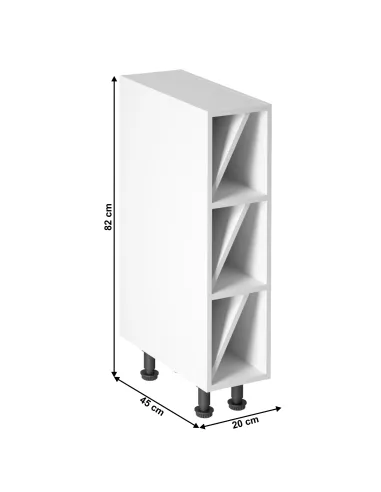 Dulap inferior D20W, alb, PROVENCE | MobilaOK