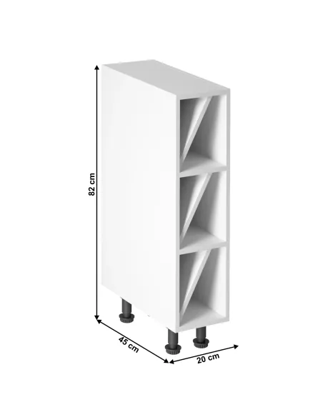 Dulap inferior D20W, alb, PROVENCE | MobilaOK
