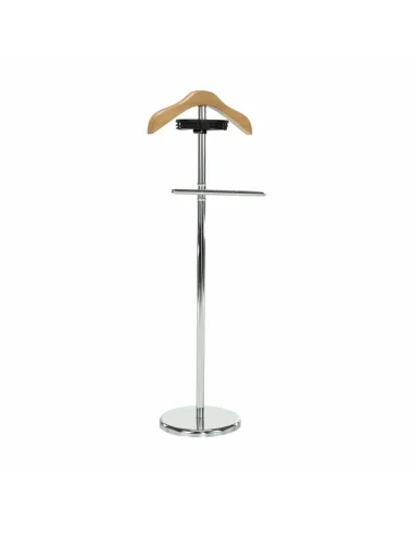 Cuier SUNIL, slujitor mut hol, 46x28x110 cm, lemn natural/crom | MobilaOK