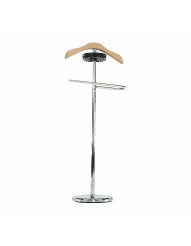 Cuier SUNIL, slujitor mut hol, 46x28x110 cm, lemn natural/crom | MobilaOK