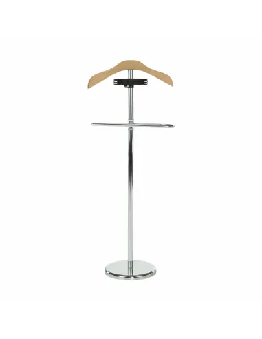 Cuier SUNIL, slujitor mut hol, 46x28x110 cm, lemn natural/crom | MobilaOK