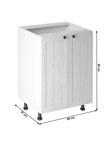 Dulap inferior PROVENCE, bucătărie, 60x47x82 cm, PAL melaminat/MDF | MobilaOK