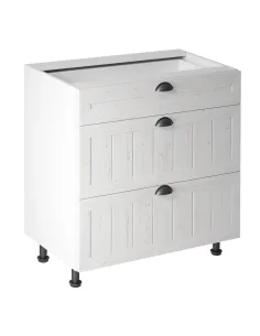 Dulap de bucatarie PROVENCE, 3 sertare, 80x47x82 cm, PAL melaminat | MobilaOK