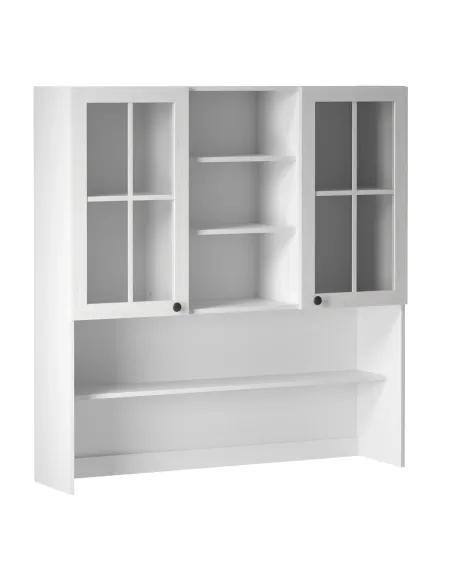 Dulap superior PROVENCE, bucătărie, 120x32x127 cm, PAL melaminat/MDF/sticlă | MobilaOK