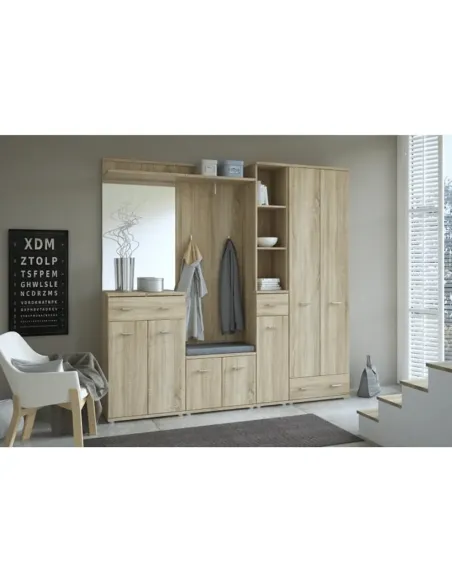 Extensie Comodă MARIO NEW TYP E-5, hol, 60.2x105.6x28.6 cm, PAL melaminat stejar sonoma | MobilaOK