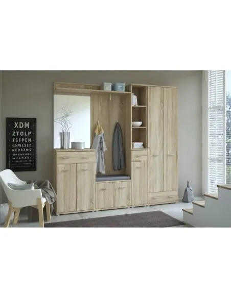 Dulap MARIO NEW TYP F pentru hol, 60.2x30.6x44.7 cm, PAL melaminat stejar sonoma | MobilaOK
