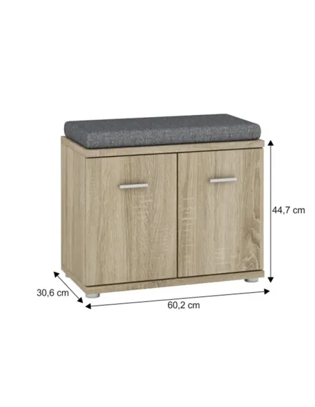 Dulap MARIO NEW TYP F pentru hol, 60.2x30.6x44.7 cm, PAL melaminat stejar sonoma | MobilaOK