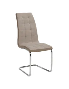 Scaun Dining SALOMA NEW, living/dining, 42x56.5x105 cm, textil/piele eco, crom | MobilaOK