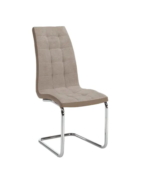 Scaun Dining SALOMA NEW, living/dining, 42x56.5x105 cm, textil/piele eco, crom | MobilaOK