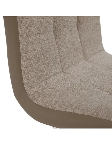 Scaun Dining SALOMA NEW, living/dining, 42x56.5x105 cm, textil/piele eco, crom | MobilaOK