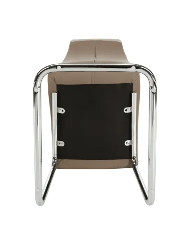 Scaun Dining SALOMA NEW, living/dining, 42x56.5x105 cm, textil/piele eco, crom | MobilaOK