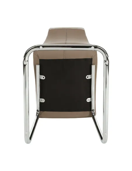 Scaun Dining SALOMA NEW, living/dining, 42x56.5x105 cm, textil/piele eco, crom | MobilaOK