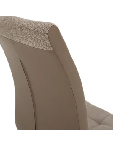 Scaun Dining SALOMA NEW, living/dining, 42x56.5x105 cm, textil/piele eco, crom | MobilaOK