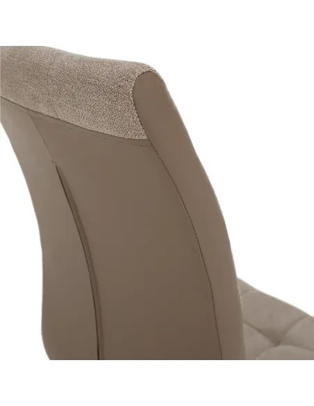 Scaun Dining SALOMA NEW, living/dining, 42x56.5x105 cm, textil/piele eco, crom | MobilaOK
