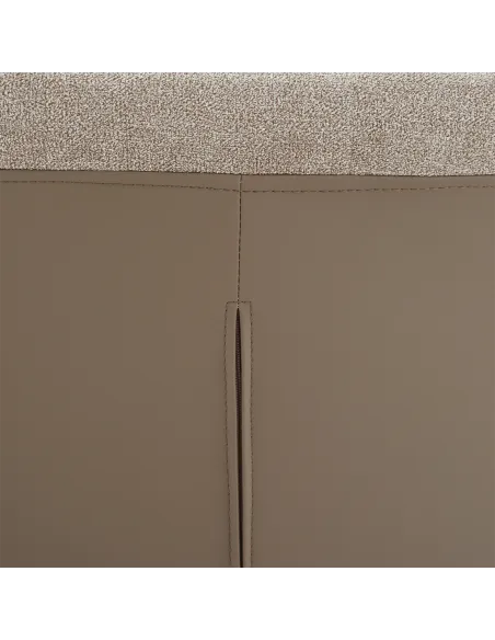 Scaun Dining SALOMA NEW, living/dining, 42x56.5x105 cm, textil/piele eco, crom | MobilaOK