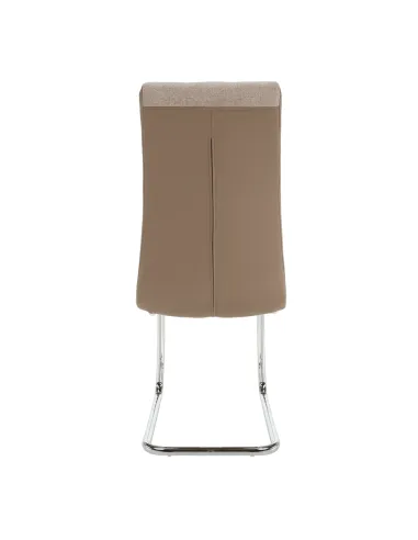 Scaun Dining SALOMA NEW, living/dining, 42x56.5x105 cm, textil/piele eco, crom | MobilaOK