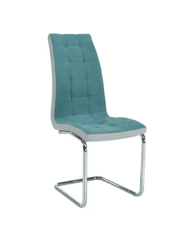 Scaun bucătărie SALOMA NEW, bucătărie, 42x105x56.5 cm, textil mentol/piele ecologică | MobilaOK