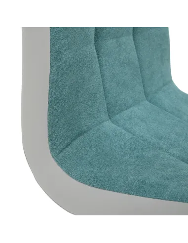 Scaun bucătărie SALOMA NEW, bucătărie, 42x105x56.5 cm, textil mentol/piele ecologică | MobilaOK