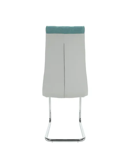 Scaun bucătărie SALOMA NEW, bucătărie, 42x105x56.5 cm, textil mentol/piele ecologică | MobilaOK