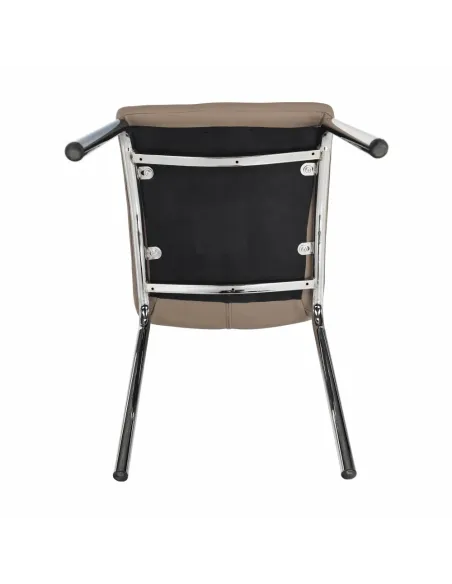 Scaun Dining GERDA NEW, living/sufragerie, 42x58x103 cm, textil/piele eco, crom | MobilaOK