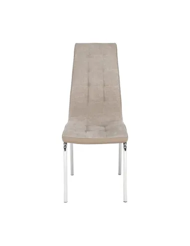 Scaun Dining GERDA NEW, living/sufragerie, 42x58x103 cm, textil/piele eco, crom | MobilaOK