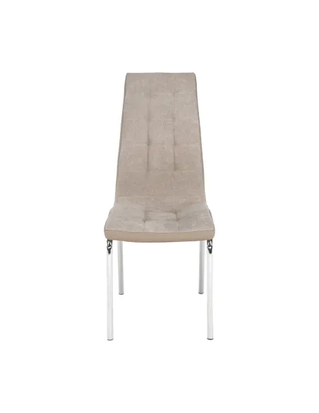 Scaun Dining GERDA NEW, living/sufragerie, 42x58x103 cm, textil/piele eco, crom | MobilaOK