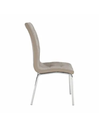 Scaun Dining GERDA NEW, living/sufragerie, 42x58x103 cm, textil/piele eco, crom | MobilaOK