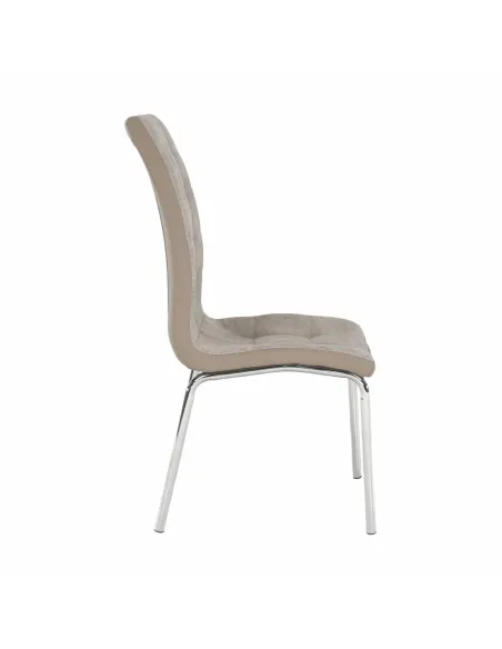 Scaun Dining GERDA NEW, living/sufragerie, 42x58x103 cm, textil/piele eco, crom | MobilaOK