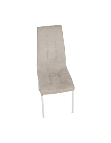Scaun Dining GERDA NEW, living/sufragerie, 42x58x103 cm, textil/piele eco, crom | MobilaOK