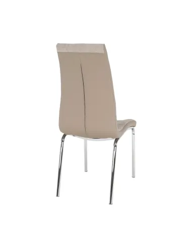 Scaun Dining GERDA NEW, living/sufragerie, 42x58x103 cm, textil/piele eco, crom | MobilaOK