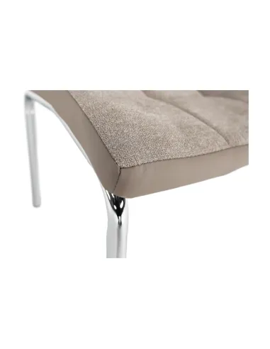 Scaun Dining GERDA NEW, living/sufragerie, 42x58x103 cm, textil/piele eco, crom | MobilaOK