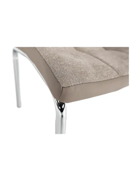 Scaun Dining GERDA NEW, living/sufragerie, 42x58x103 cm, textil/piele eco, crom | MobilaOK