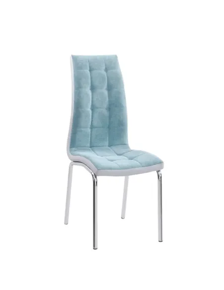 Scaun bucătărie GERDA NEW, 42x103x58 cm, textil/piele ecologică, crom | MobilaOK