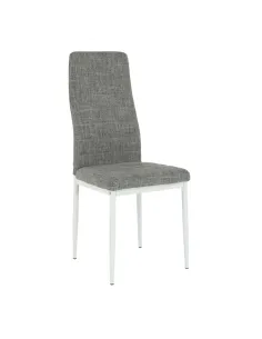 Scaun COLETA NOVA dining 41x49x96 cm textil/metal alb | MobilaOK