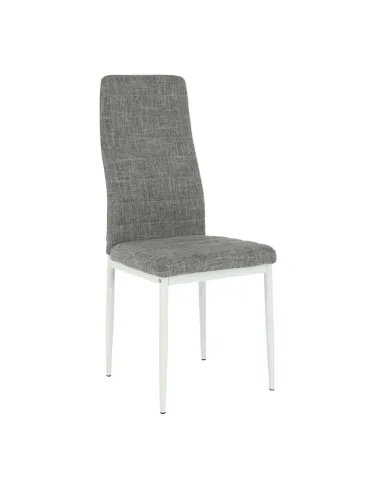 Scaun COLETA NOVA dining 41x49x96 cm textil/metal alb | MobilaOK