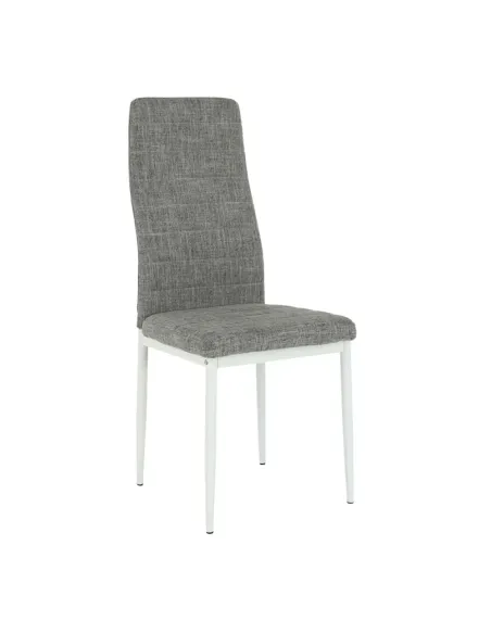 Scaun COLETA NOVA dining 41x49x96 cm textil/metal alb | MobilaOK