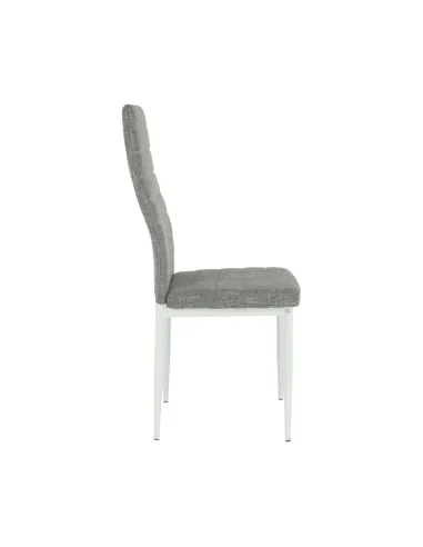Scaun COLETA NOVA dining 41x49x96 cm textil/metal alb | MobilaOK