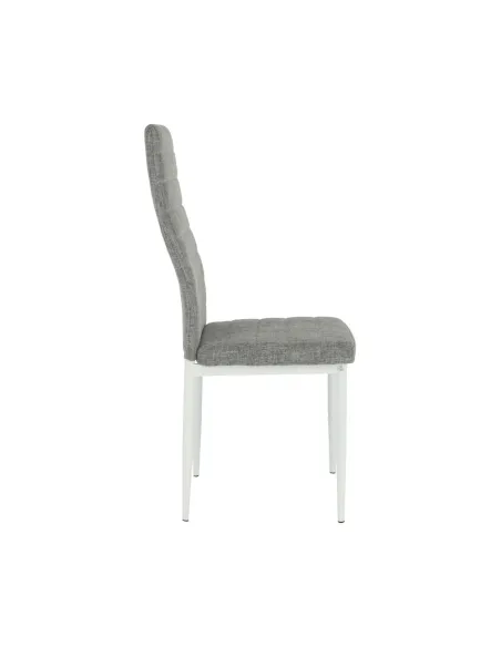 Scaun COLETA NOVA dining 41x49x96 cm textil/metal alb | MobilaOK