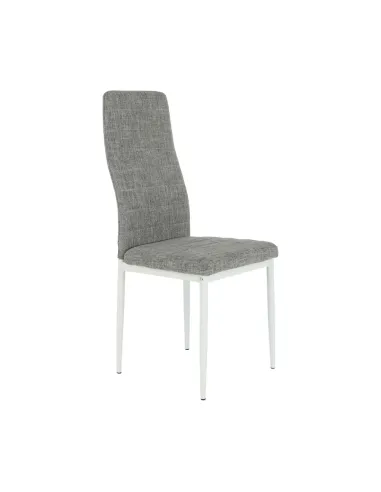 Scaun COLETA NOVA dining 41x49x96 cm textil/metal alb | MobilaOK