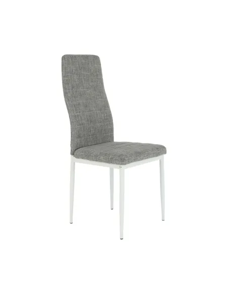 Scaun COLETA NOVA dining 41x49x96 cm textil/metal alb | MobilaOK