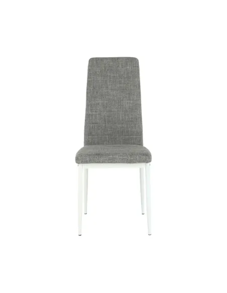 Scaun COLETA NOVA dining 41x49x96 cm textil/metal alb | MobilaOK