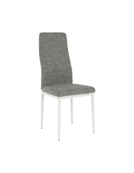 Scaun COLETA NOVA dining 41x49x96 cm textil/metal alb | MobilaOK