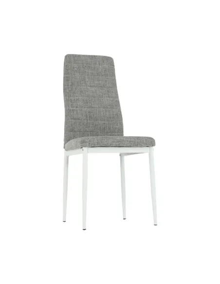 Scaun COLETA NOVA dining 41x49x96 cm textil/metal alb | MobilaOK