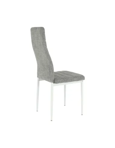 Scaun COLETA NOVA dining 41x49x96 cm textil/metal alb | MobilaOK