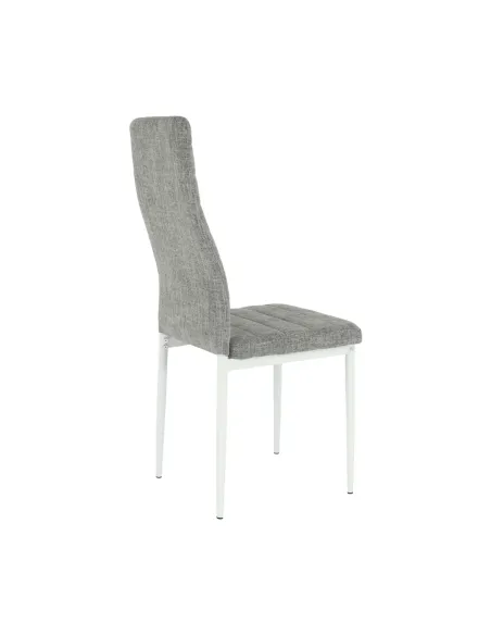 Scaun COLETA NOVA dining 41x49x96 cm textil/metal alb | MobilaOK